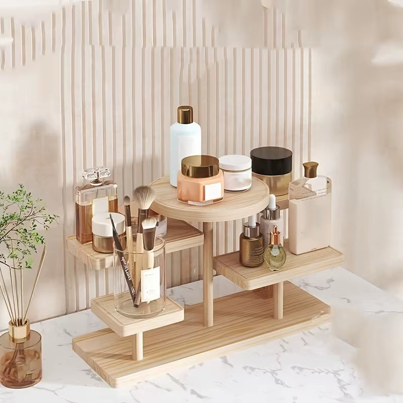 Wooden Display Stand 5 Tier Organizer 