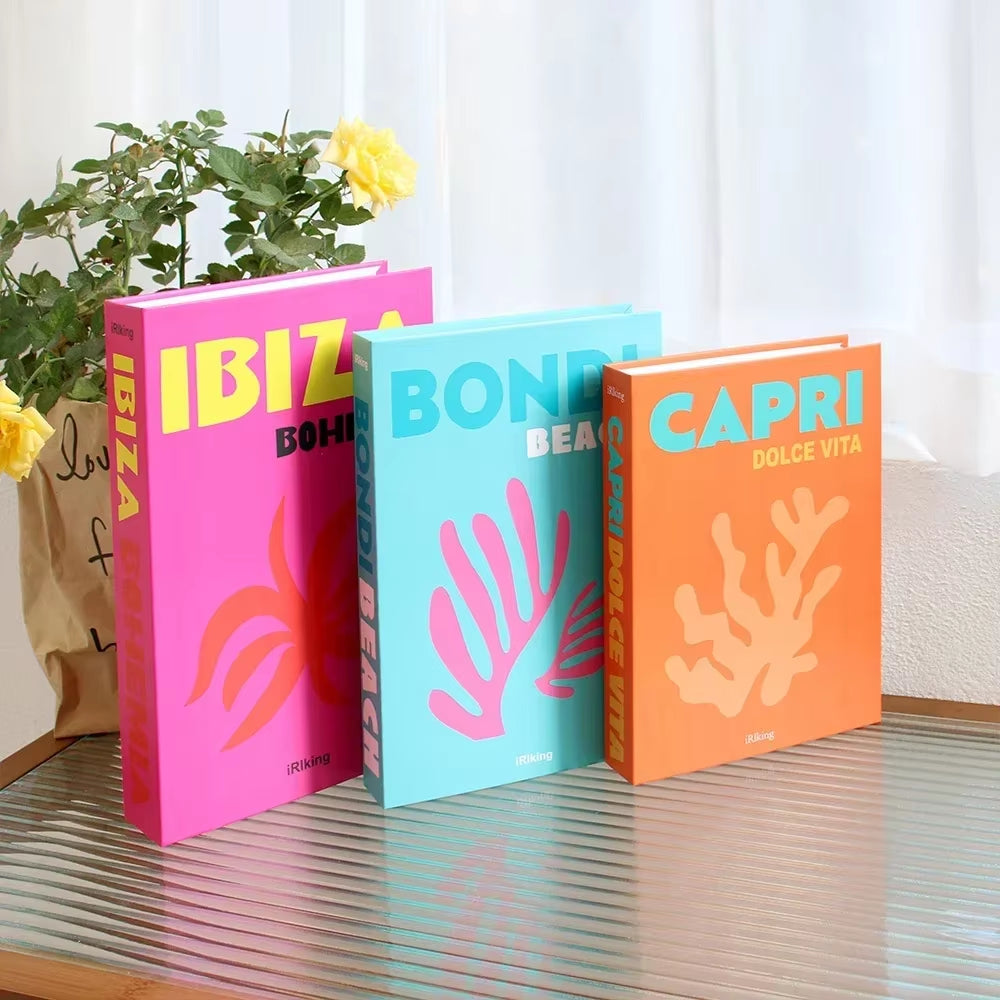 3Pcs Decorative Designer Fake Books