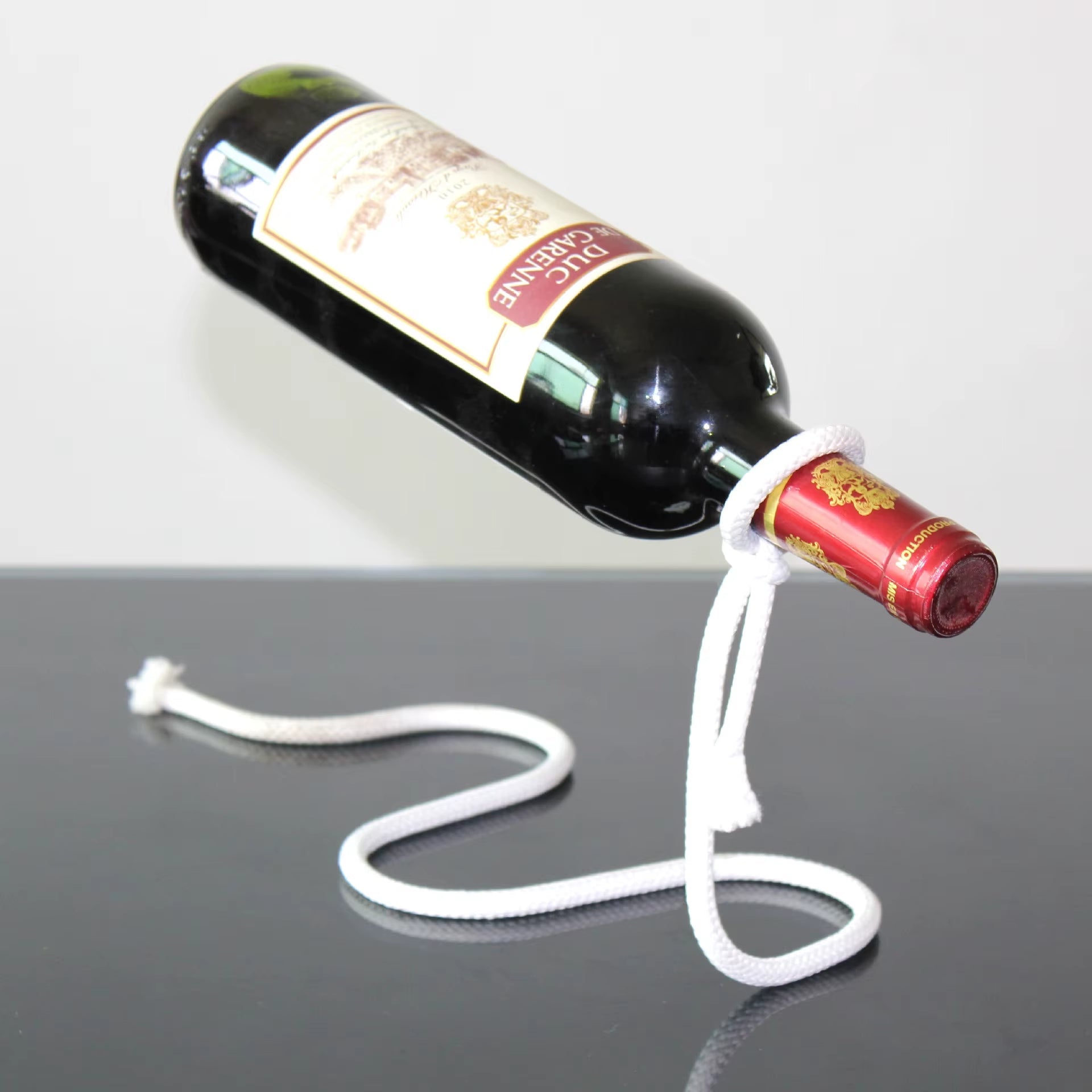 Floating Iron Chain Wine Rack