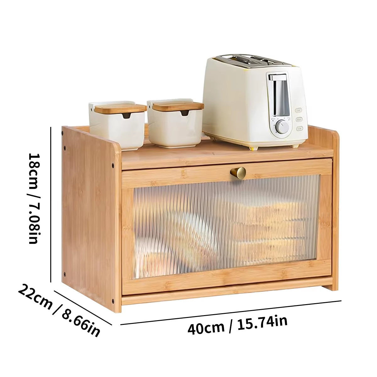  Bread Box with Clear Acrylic