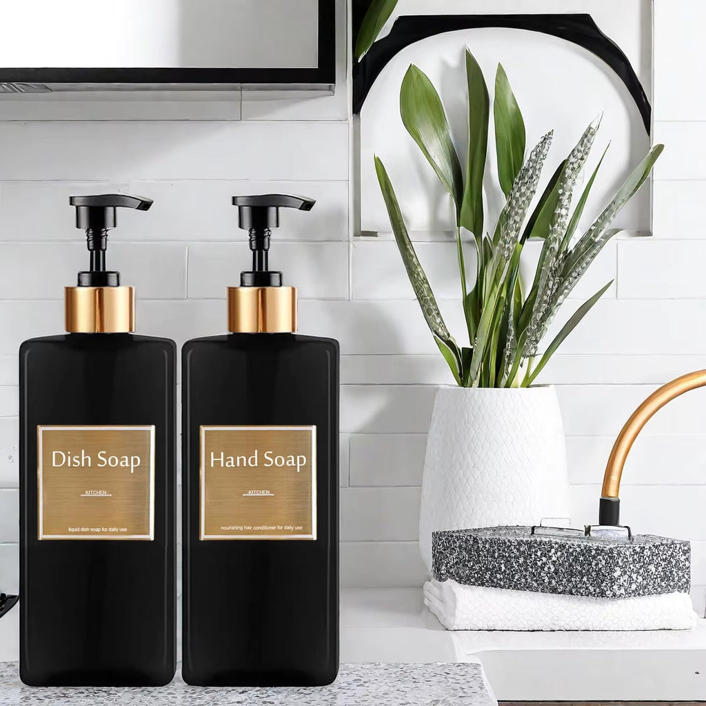 Modern Refillable Soap Bottles Set 