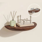 Wooden Semicircle Wall Shelves