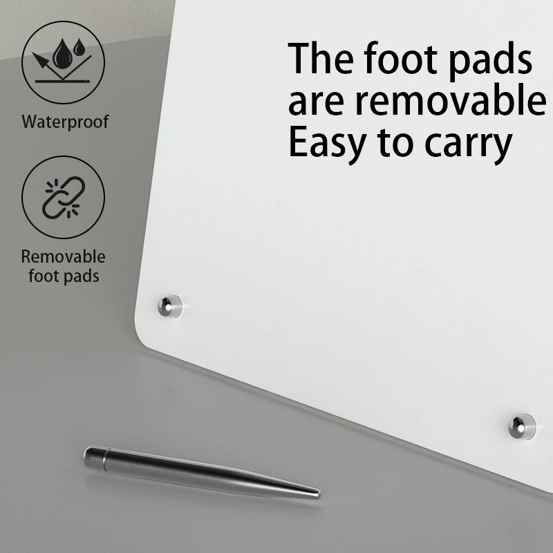 Magnetic Bulletin Board with Stand Display Board with Magnetic Clamps