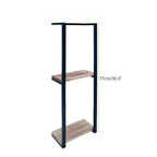 Modern 2 Tier Metal Wall Mounted Towel Rack
