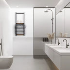 Modern 2 Tier Metal Wall Mounted Towel Rack