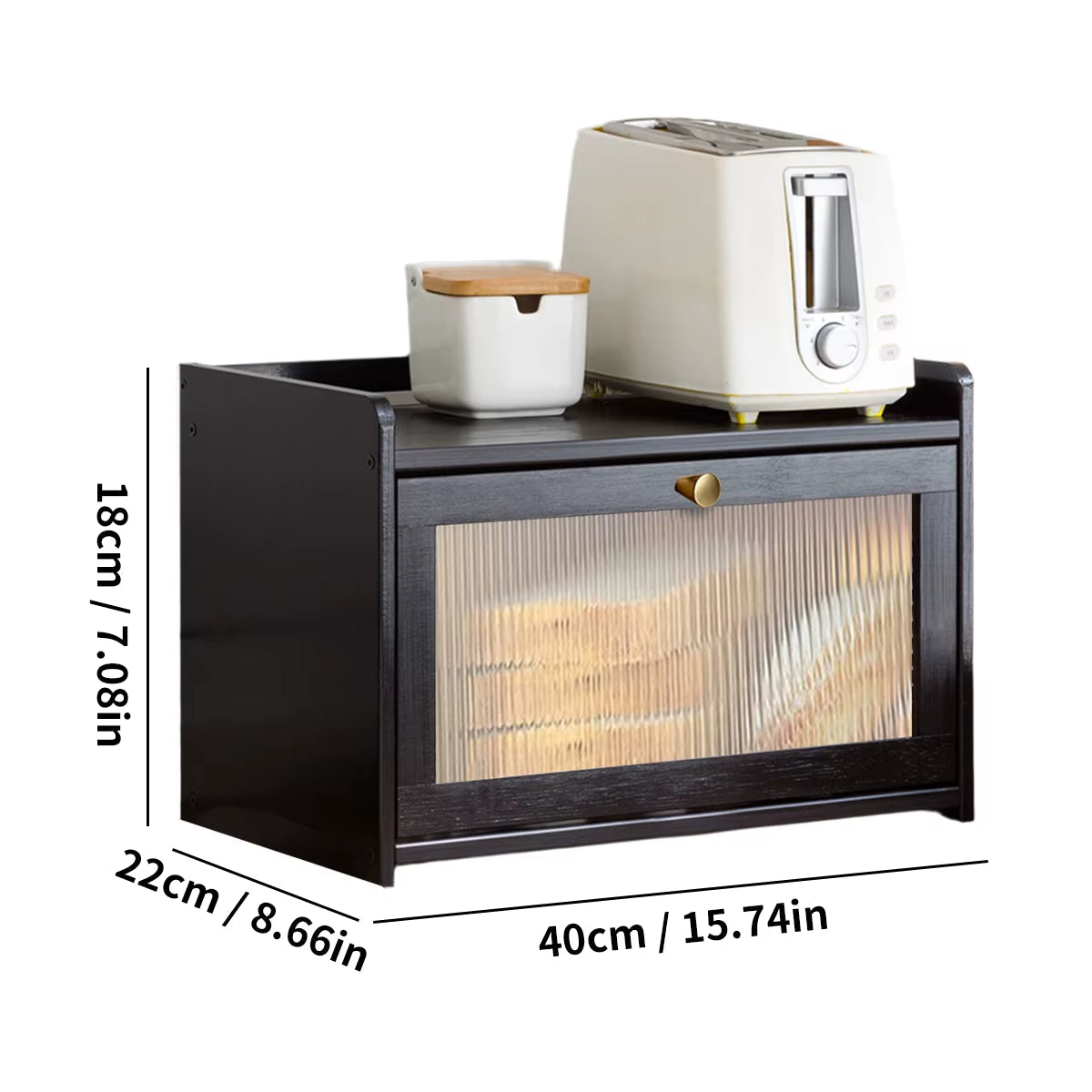  Bread Box with Clear Acrylic