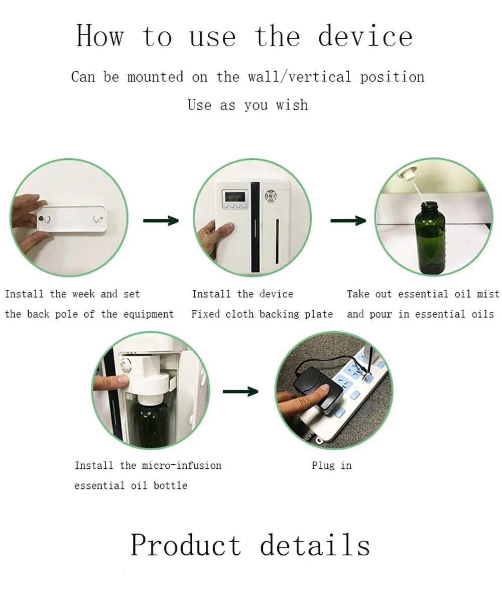 AromaAir Wall Mounted Fragrance Diffuser with Bluetooth 