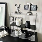 3-Layer Acrylic Desktop Storage Rack Water Cup Perfume Bathroom Table Top Cosmetics Storage Jewelry Display Frame Organizer