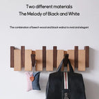 Modern Wood Wall Mounted Coat Rack