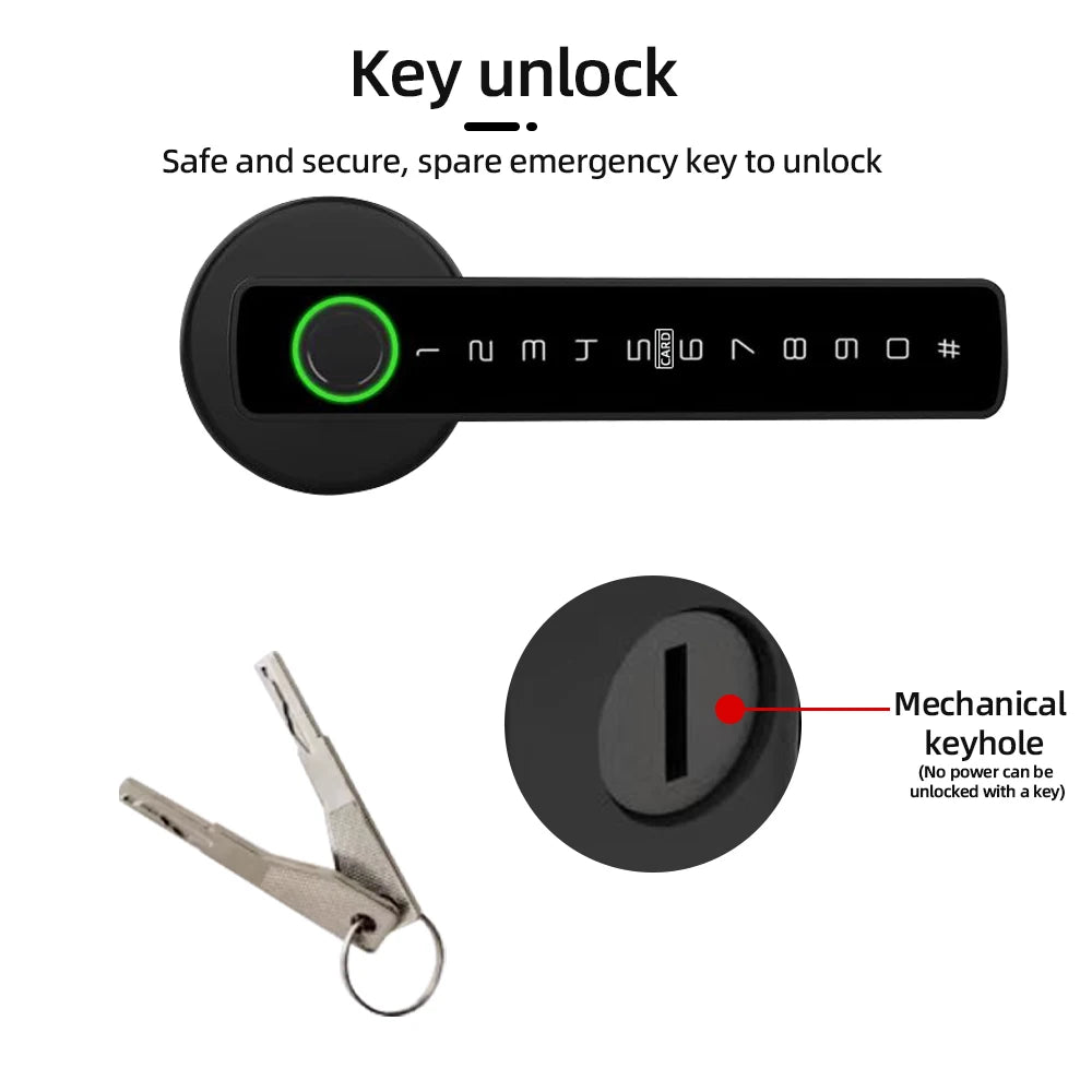  Smart Fingerprint Door Lock Digital Lock with Keypad