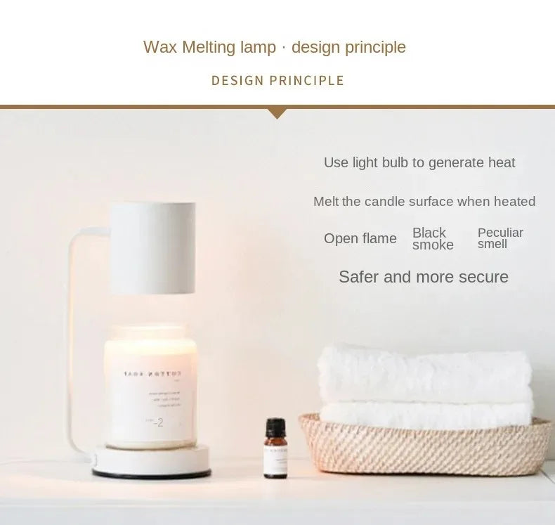  Modern Candle Tray Heater Table Lamp 