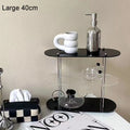 3-Layer Acrylic Desktop Storage Rack Water Cup Perfume Bathroom Table Top Cosmetics Storage Jewelry Display Frame Organizer