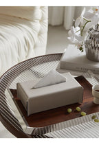 Modern Leather Tissue Box Cover