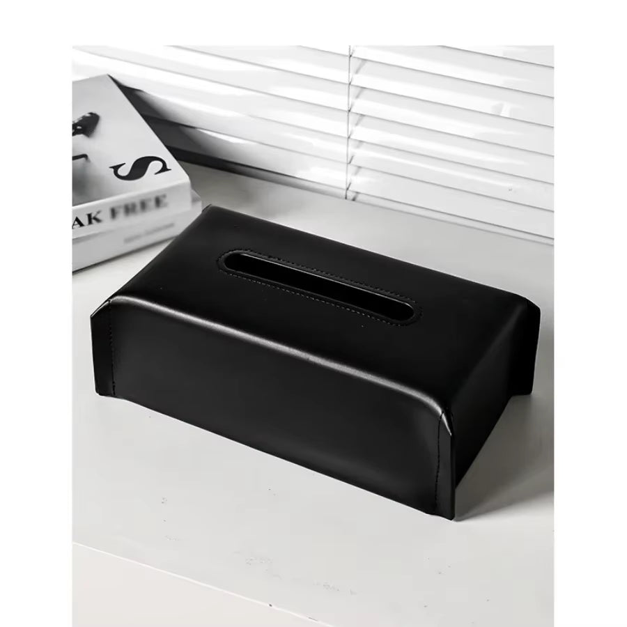 Modern Leather Tissue Box Cover