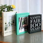 3Pcs Decorative Designer Fake Books