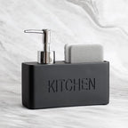 Marble Liquid Soap Dispenser Set with Sponge Holder