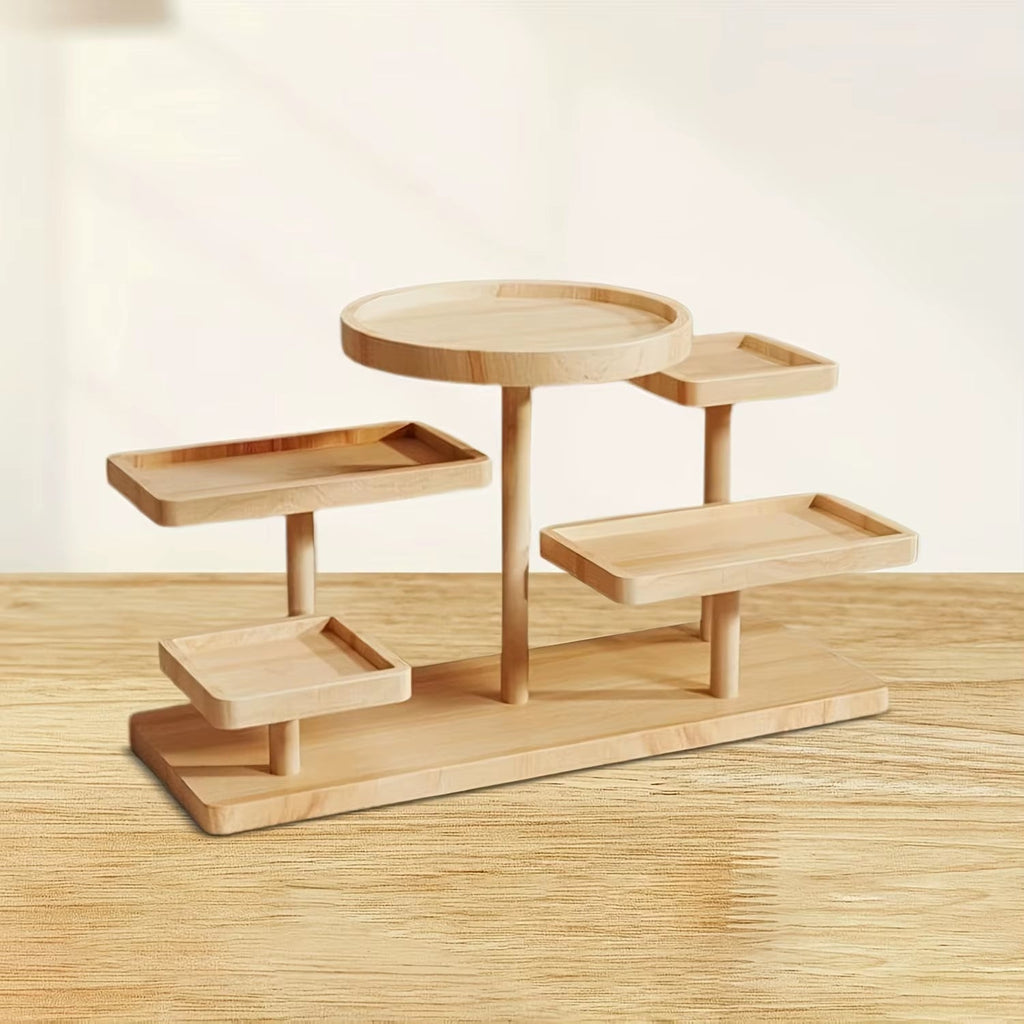 Wooden Display Stand 5 Tier Organizer 