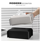 Modern Leather Tissue Box Cover