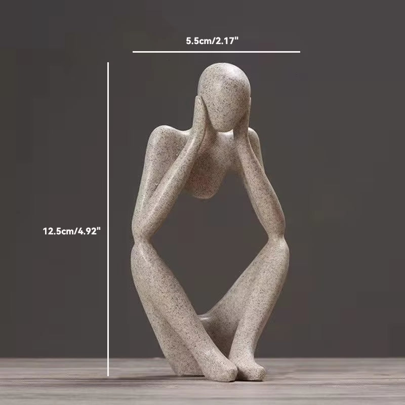 Nordic Abstract Sculpture The Thinker