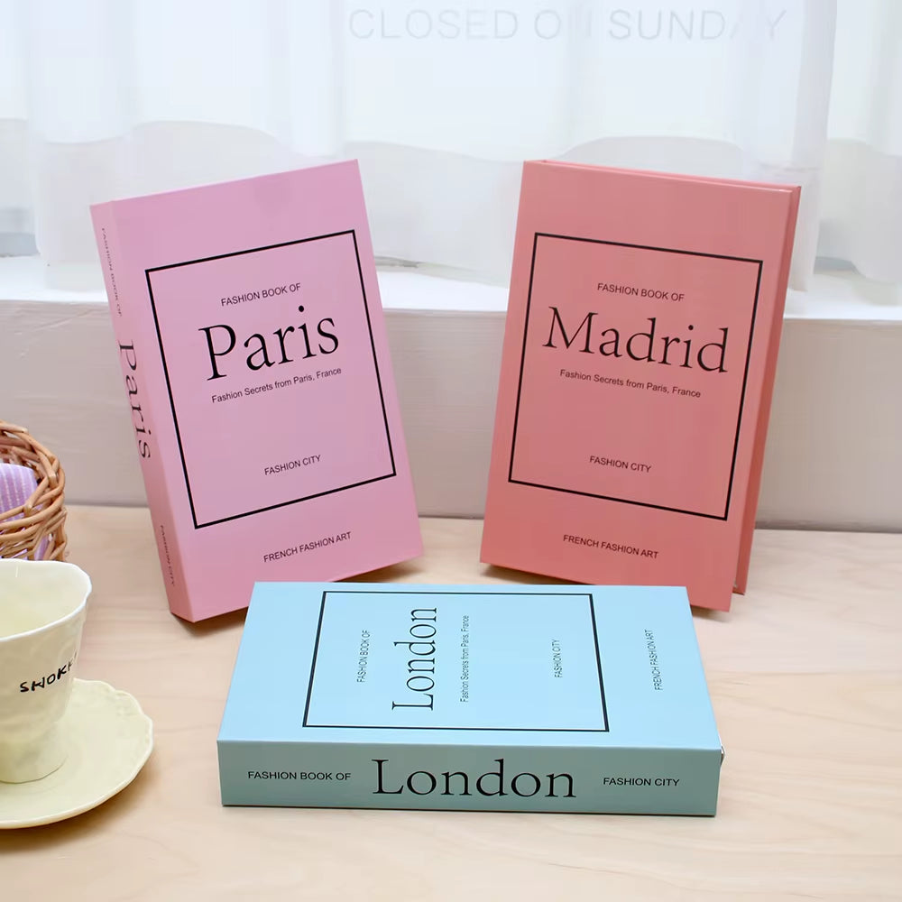 3Pcs Decorative Designer Fake Books