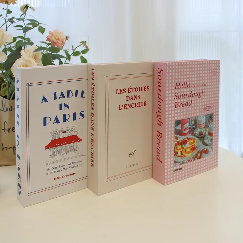 3Pcs Decorative Designer Fake Books