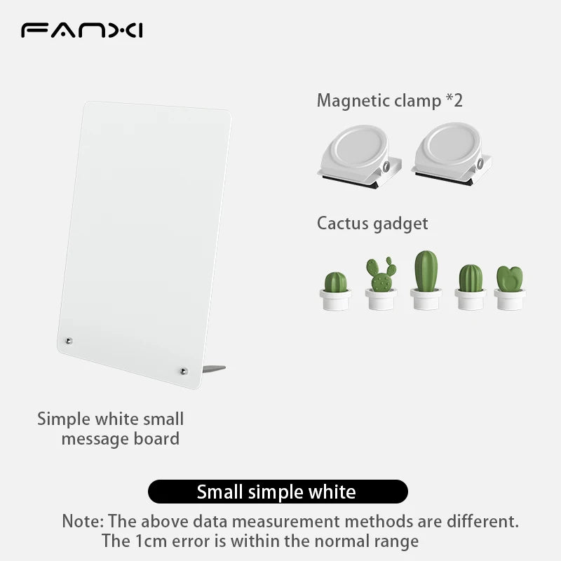 Magnetic Bulletin Board with Stand Display Board with Magnetic Clamps