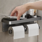 Wall Mounted Aluminum Toilet Paper Holder