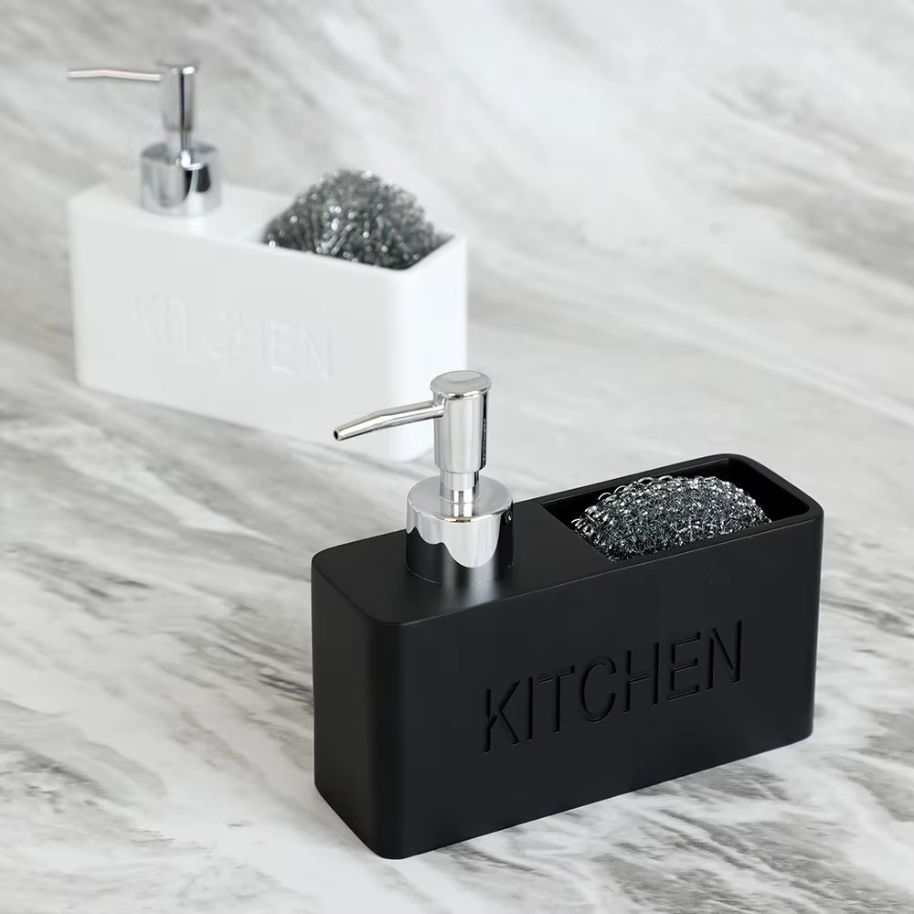 Marble Liquid Soap Dispenser Set with Sponge Holder