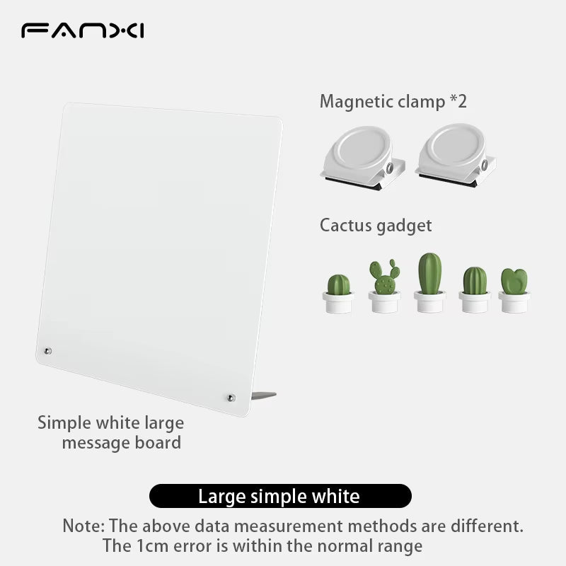 Magnetic Bulletin Board with Stand Display Board with Magnetic Clamps