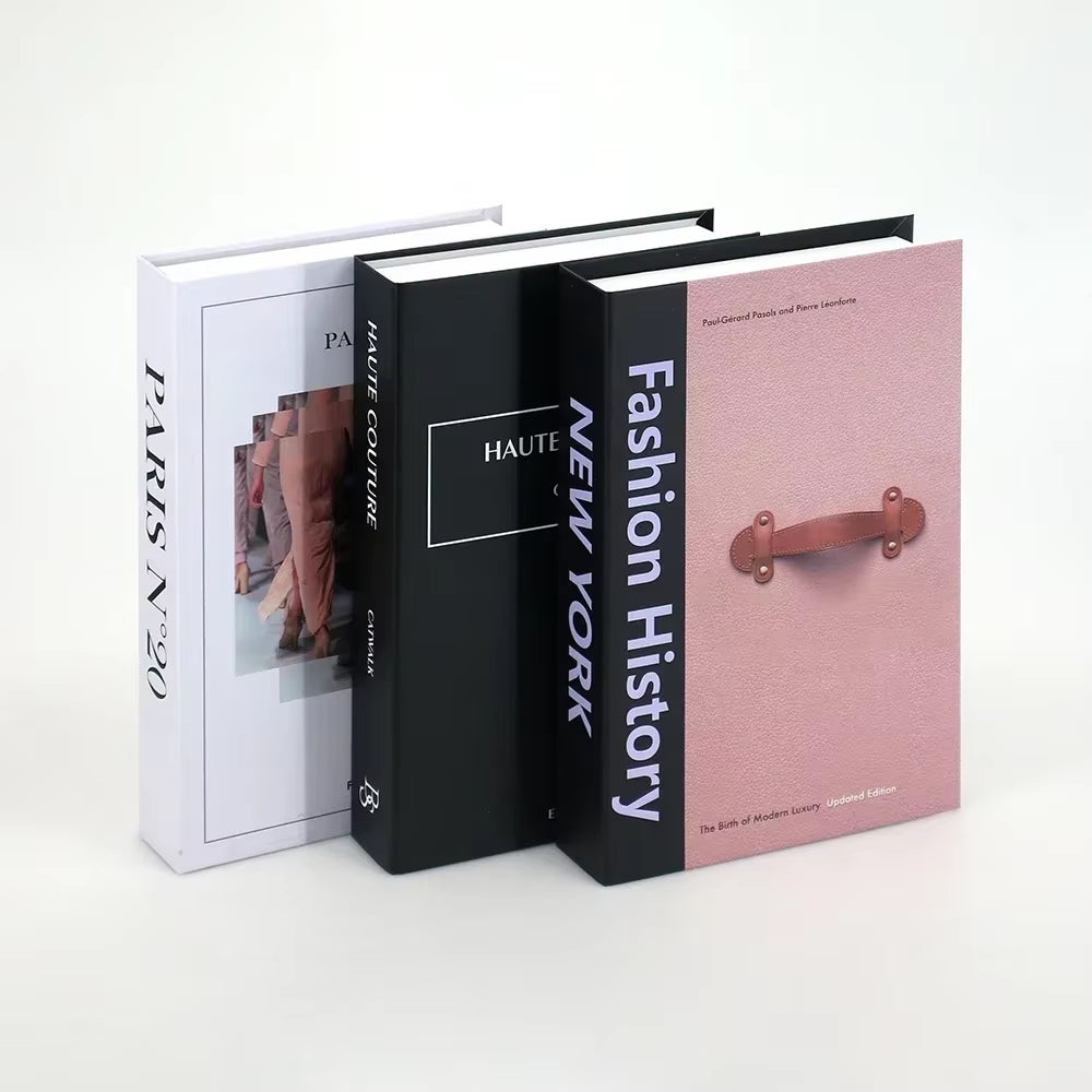 3Pcs Decorative Designer Fake Books