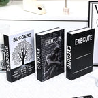 3Pcs Decorative Designer Fake Books