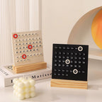 Wooden Perpetual Desk Calendar