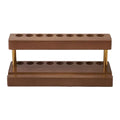 Wooden Pen Holder with Phone Holder 9-Slot
