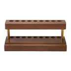 Wooden Pen Holder with Phone Holder 9-Slot