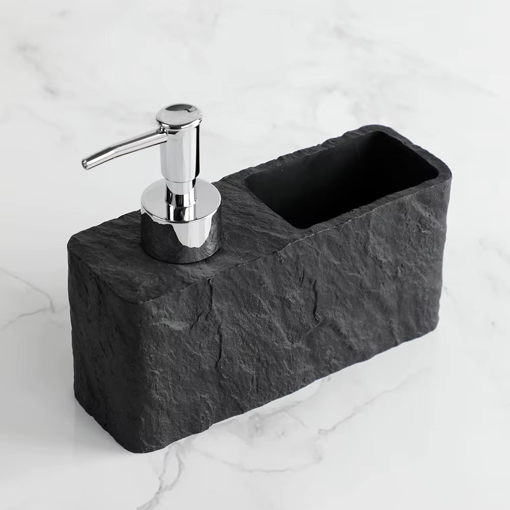 Rock Liquid Soap Dispenser with Sponge Holder 