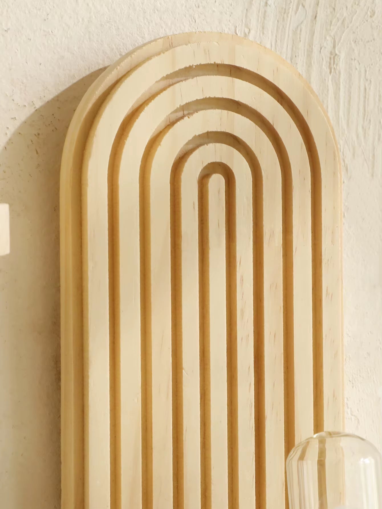 Geometric Modern Style Wooden Wall Shelves 