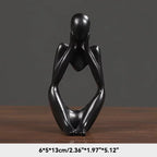 Nordic Abstract Sculpture The Thinker