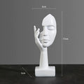 Nordic Art Abstract Face Sculpture