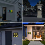 Solar Powered DIY LED House Number Sign