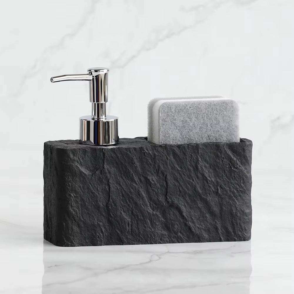 Rock Liquid Soap Dispenser with Sponge Holder