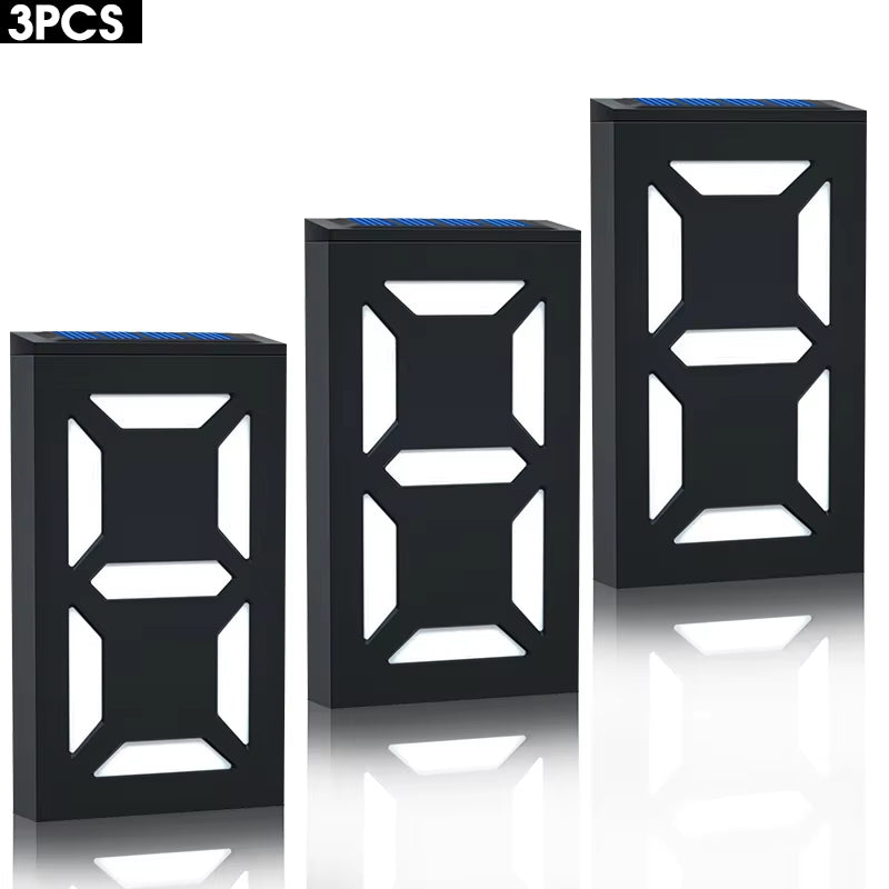 Solar Powered DIY LED House Number Sign