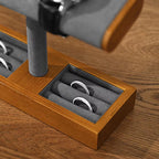 Wooden T-Bar Jewelry Organizer & Watch Display