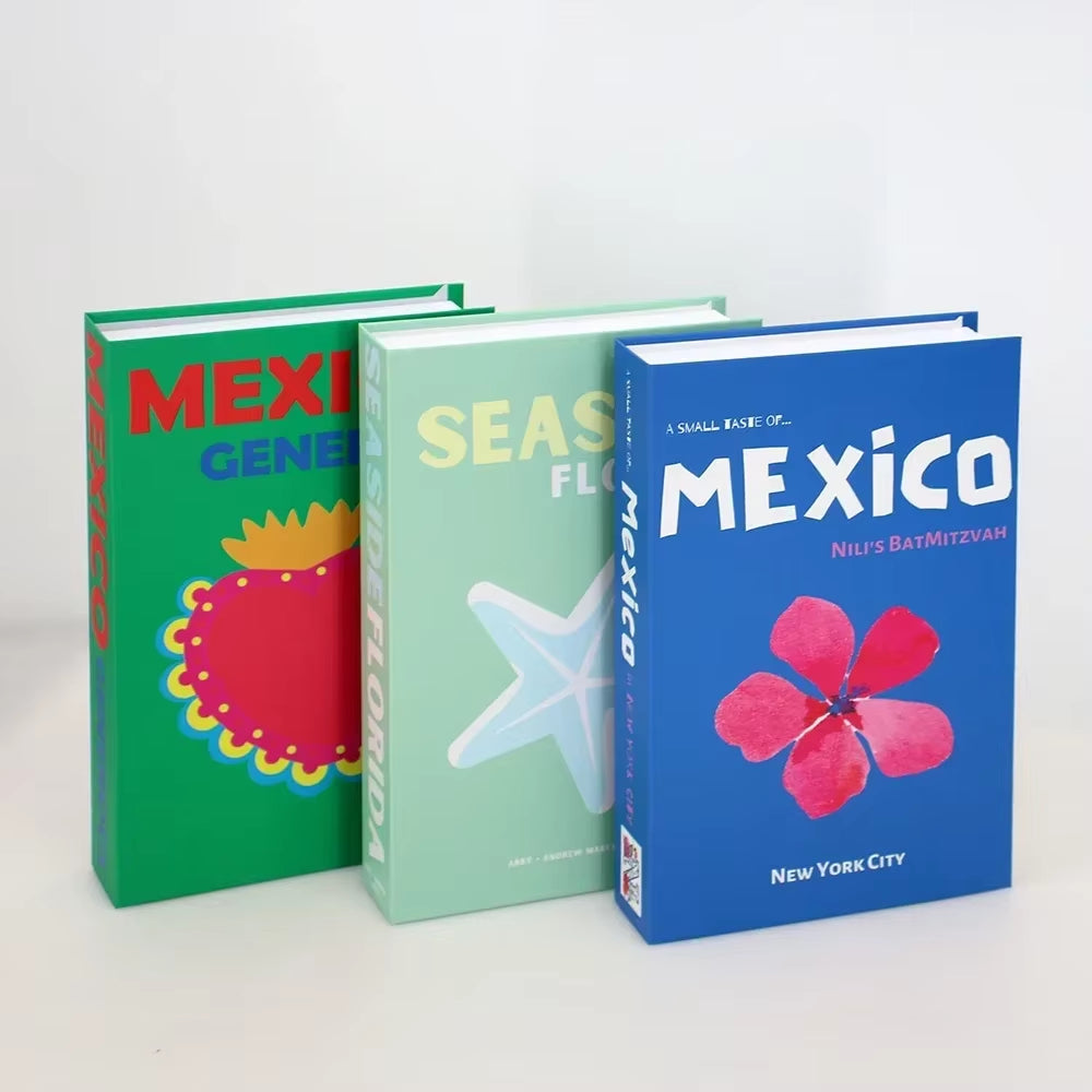 3Pcs Decorative Designer Fake Books