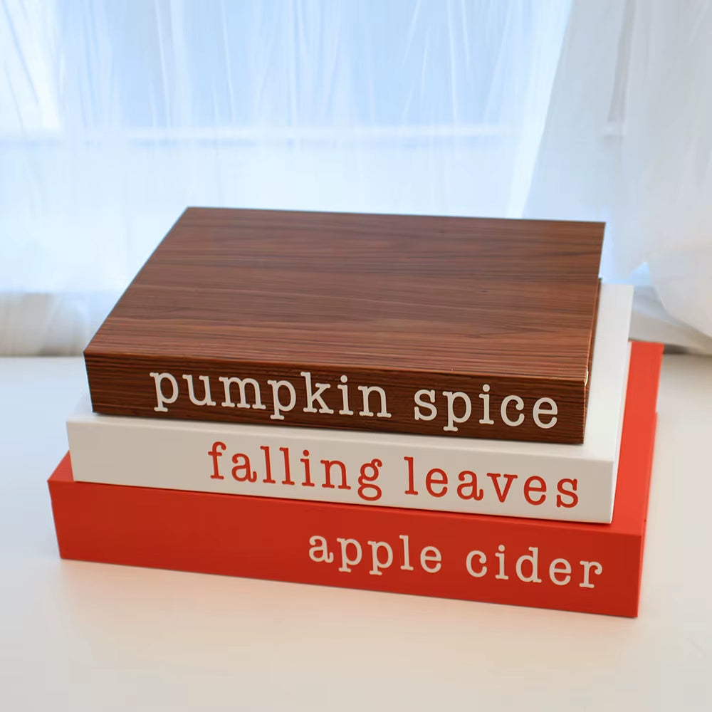 3Pcs Decorative Designer Fake Books