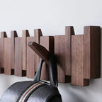 Modern Wood Wall Mounted Coat Rack