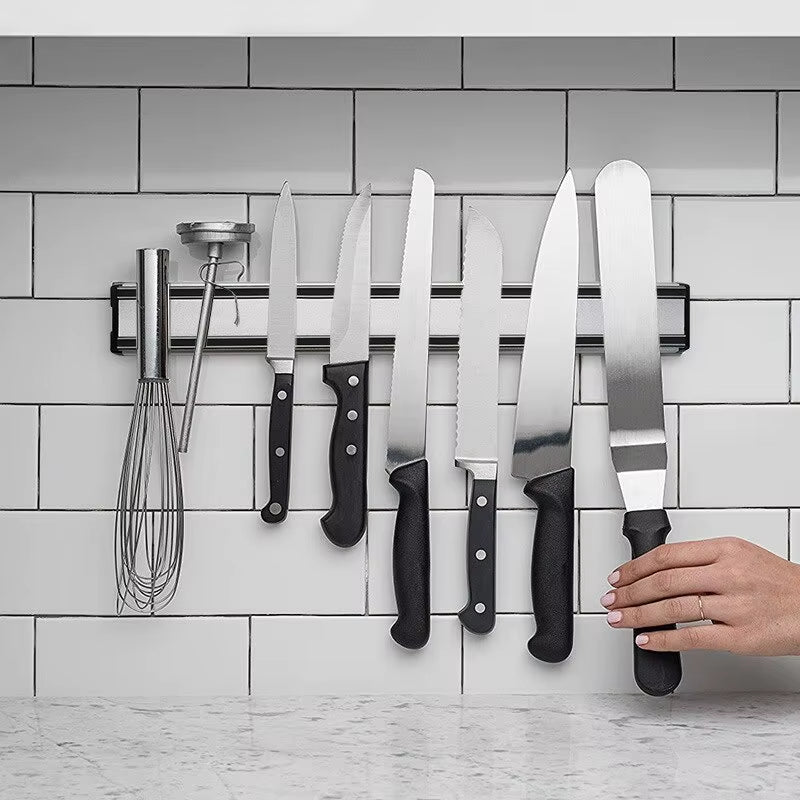 Magnetic Knife Strip – Stainless Steel Wall Mount Utensil Rack